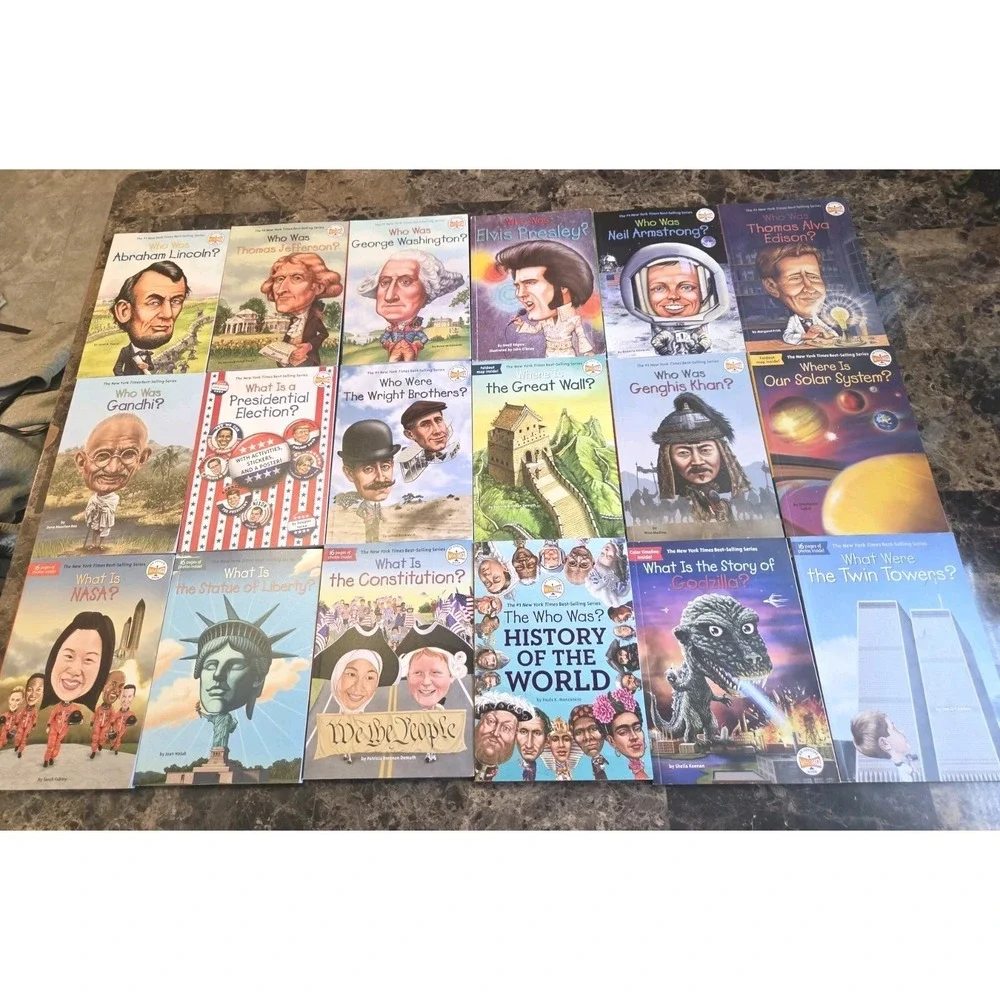 Who Was Books • Lot 18 Books Biography • Where Is What Is History Homeschool